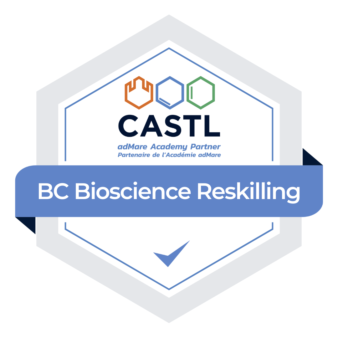 CASTL BC Bioscience Reskilling Program Badge